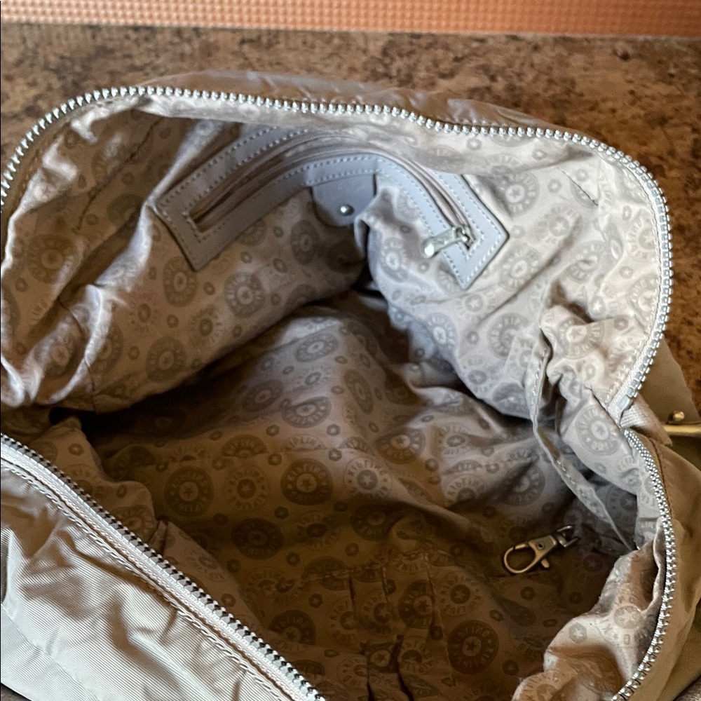 Kipling Light Gray Nylon Shoulder Bag - Picture 4 of 4